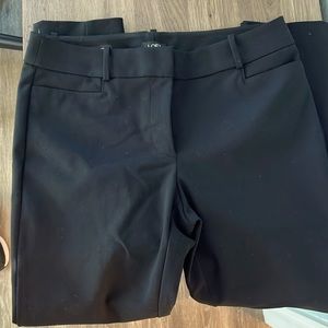 Never worn Loft size 6 curvy skinny ankle black dress pants